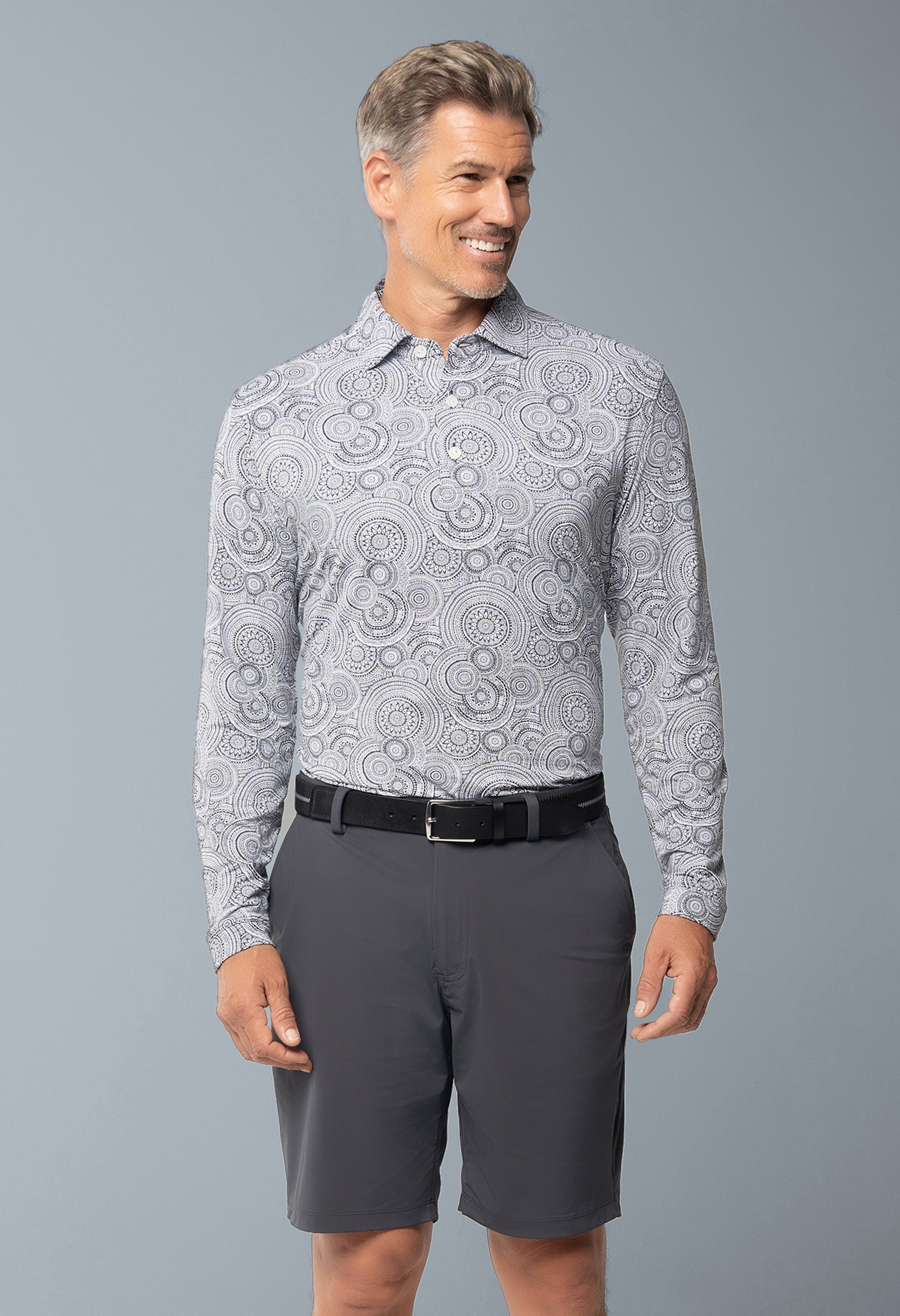 Pricilla Print Long Sleeve Polo – 95173 (Modern Fit)