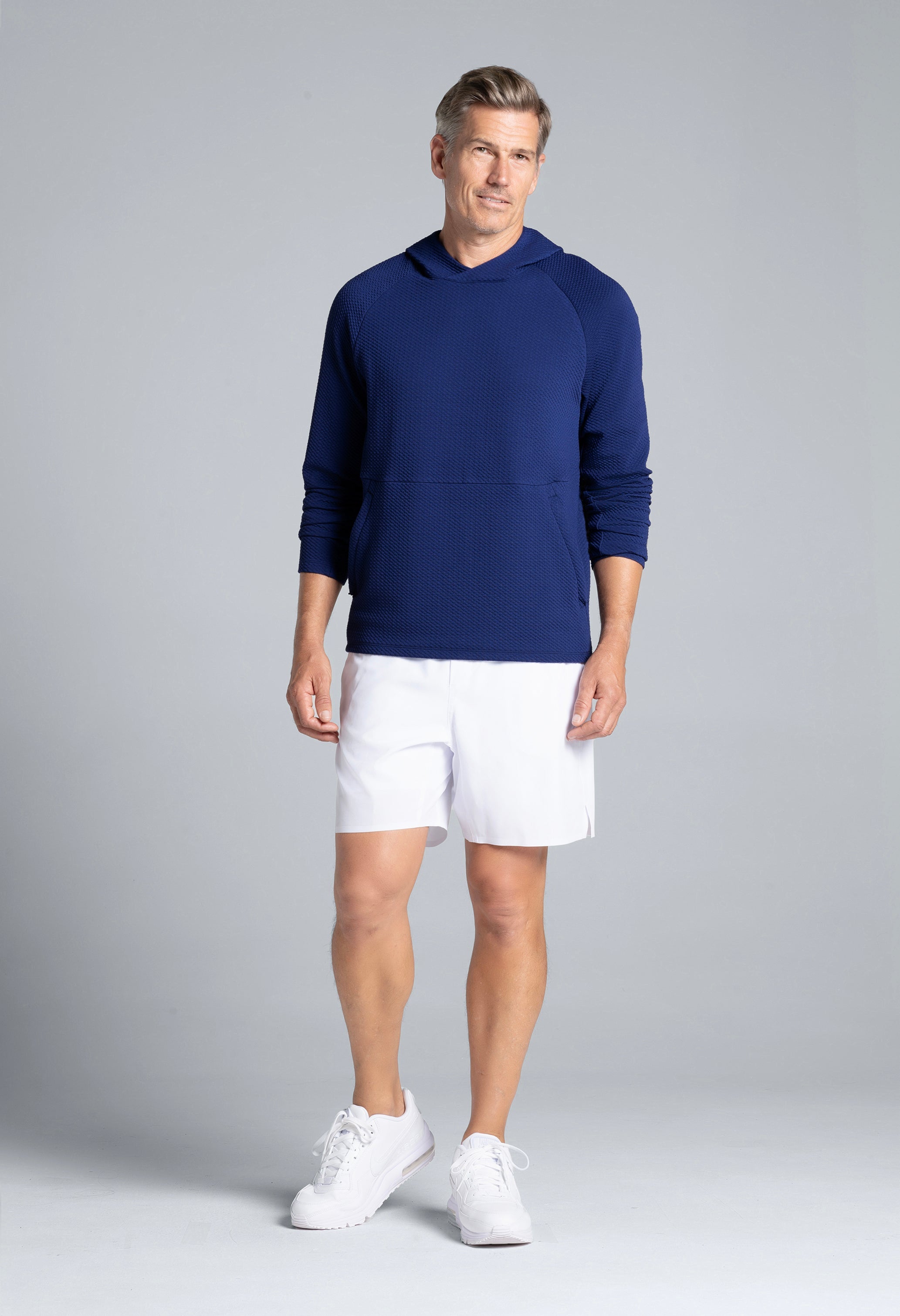 Solid Popcorn Stitch Hoody - 94001